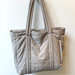 Large Nylon Shoulder Bag for Women – Soft Zipper Tote for Daily Use, Work & Shopping