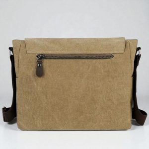 Large Retro Canvas Travel Bag: Multi-Pocket Men’s Shoulder Satchel
