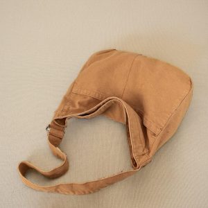 Large Zippered Crossbody Bag, Personalized Canvas Shoulder Bag, Lightweight Shoulder Tote,  Travel Messenger Bag, Perfect for School