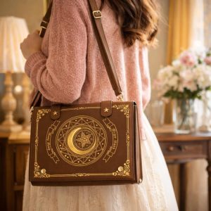 Lolita Magic Book Ita Bag Moon Star Japanese PU Shoulder Purse