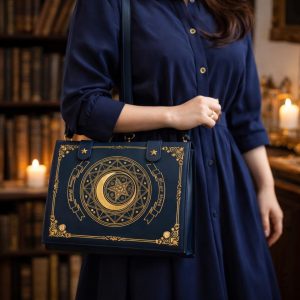 Lolita Magic Book Ita Bag Moon Star Japanese PU Shoulder Purse