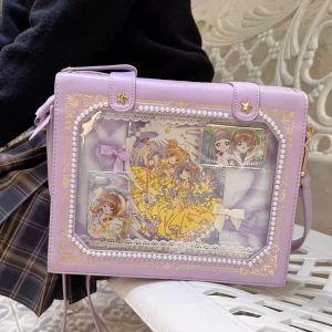 Magic Book Ita Bag Cute Crossbody and Shoulder Design for Pins