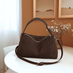 Matte Leather Handbag, Women Minimalist Crossbody, Black Leather Shoulder Bag, Women Gift Idea, Women's Elegant Wallet, Minimalist Purse