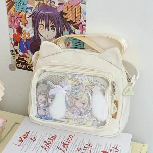 Mini Cat Ears Ita Bag – Kawaii Y2K Anime Crossbody Purse