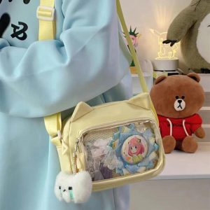 Mini Cat Ears Ita Bag – Kawaii Y2K Anime Crossbody Purse