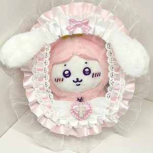 Mini Doll Ita Bag 10cm Display Case | Transparent PVC Keychain Bag | Cute Lace Anime Storage for Small Dolls