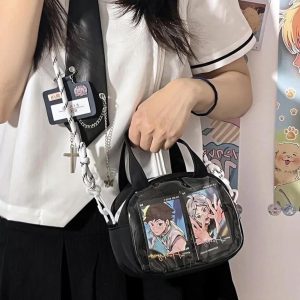 Mini Kawaii Ita Bag – Japanese Harajuku Transparent Crossbody Shoulder Purse Handbag for Women & Girls