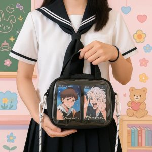 Mini Kawaii Ita Bag – Japanese Harajuku Transparent Crossbody Shoulder Purse Handbag for Women & Girls