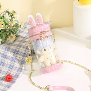 Mini Transparent Bunny Ita Bag – 20cm, 15cm, 10cm Doll Bag