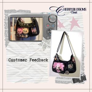 Minimalist Shoulder Bag Vintage Y2K Purse Kawaii Handbag for Collectibles & Daily Use Gift for Kpop Lover