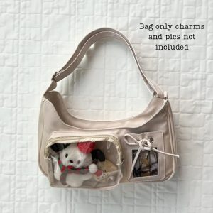 Minimalist Shoulder Bag Vintage Y2K Purse Kawaii Handbag for Collectibles & Daily Use Gift for Kpop Lover