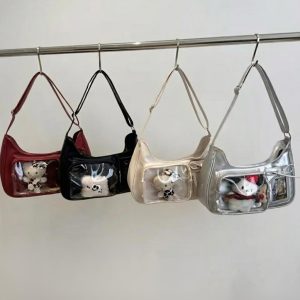 Minimalist Shoulder Bag Vintage Y2K Purse Kawaii Handbag for Collectibles & Daily Use Gift for Kpop Lover