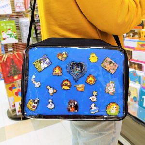 Multi-Color Ita Bag Crossbody with Insert, Anime Ita Bag, ita messenger bag, Window Bag, Pin Display Bag, Pin Purse, Itabag.