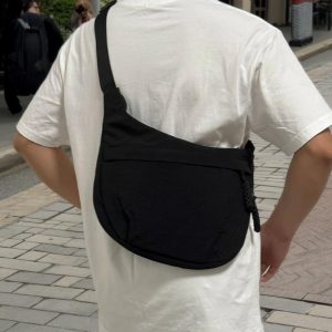 Nylon Crossbody Bag-Lightweight Personalized Bag, Simple Shoulder Bag, Dumpling Bag, Multi-Pocket Solid Color Bag, Gify For Her,Everyday Bag