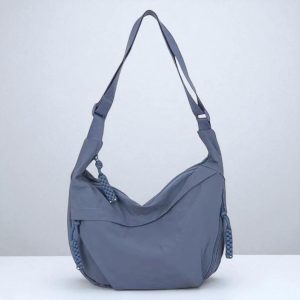Nylon Crossbody Bag: Unisex High Capacity Messenger Tote