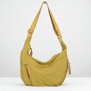 Nylon Crossbody Bag: Unisex High Capacity Messenger Tote