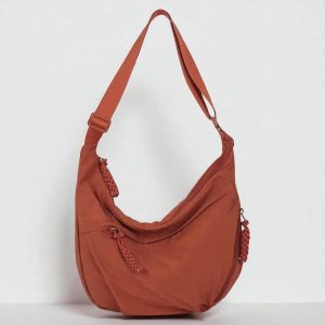 Nylon Crossbody Bag: Unisex High Capacity Messenger Tote