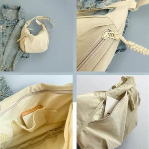 Nylon Crossbody Bag: Unisex High Capacity Messenger Tote