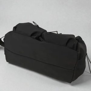 Nylon Shoulder Crossbody Bag: Unisex Large Student Messenger Satchel