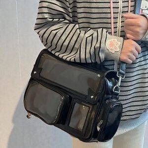 Pastel Ita Bag Backpack Cute Plush Kawaii Anime Ita Carry Bag Everyday School tote Japanese Style Fashion