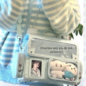 Pastel Ita Bag Backpack Cute Plush Kawaii Anime Ita Carry Bag Everyday School tote Japanese Style Fashion