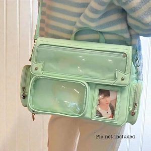 Pastel Ita Bag Backpack Cute Plush Kawaii Anime Ita Carry Bag Everyday School tote Japanese Style Fashion