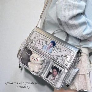 Pastel Ita Bag Backpack Cute Plush Kawaii Anime Ita Carry Bag Everyday School tote Japanese Style Fashion