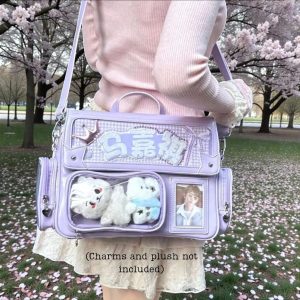 Pastel Ita Bag Backpack Cute Plush Kawaii Anime Ita Carry Bag Everyday School tote Japanese Style Fashion
