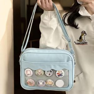 Pastel Ita Bag with Insert, Scalloped Window Pin Display