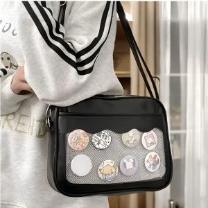 Pastel Ita Bag with Insert, Scalloped Window Pin Display