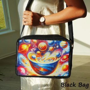 Pattern Insert Ita Bag Crossbody, Clear Window Shoulder Messenger Bag, Anime Pin Display Purse, Itabag for Collectors & Cosplay.