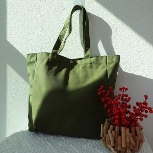 Personalized Canvas Tote Bag: Custom Embroidered Shoulder Bag, Bridesmaid Tote, Aesthetic Totebag, Sturdy Durable Totes, Market Utility Bags