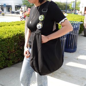 Personalized Embroidered Canvas Newspaper Bag: Large Crossbody Tote, Custom Book Bag, Everyday Messenger Purse, Custom Shoulder Bag.