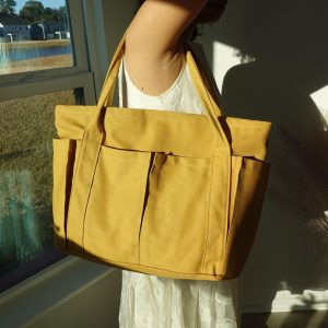 Personalized Embroidered Canvas Tote Bag: Custom Name Duffle