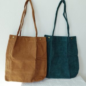 Personalized Embroidered Corduroy Tote Bag, Custom Large Shoulder Bag for Women, Cute Aesthetic Everyday Purse, bride gift tote bag, Totebag