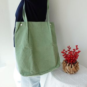 Personalized Embroidered Corduroy Tote Bag, Custom Large Shoulder Bag for Women, Cute Aesthetic Everyday Purse, bride gift tote bag, Totebag