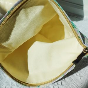 Personalized Floral Makeup Bag, Custom Name Cosmetic Pouch, Vintage Flower Toiletry Bag, Bridesmaid Gift, Travel Zipper Pouch, Canvas Makeup