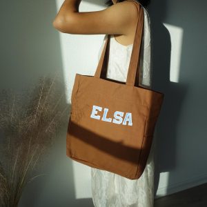 Personalized large Canvas Tote Bag, Work and Travel Computer Bag, Large Shopping Bag with Zipper and Pockets, Duffle Shoulder Bags.