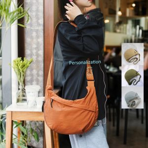 Personalized Nylon Crossbody Shoulder Bag for Women, Lightweight Everyday Purse, Travel Messenger Tote, Casual Handbag, Stylish Gift for Her