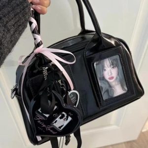 Pink Ita Bag – Kawaii Retro Pillow Crossbody Handbag