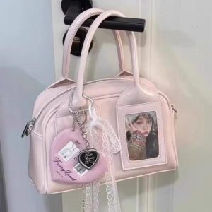 Pink Ita Bag – Kawaii Retro Pillow Crossbody Handbag