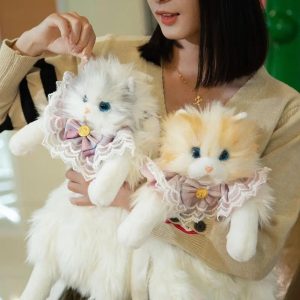 Plush Cat Doll Backpack Cute Fluffy Kawaii Rucksack