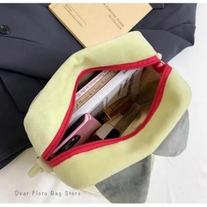 Plush Cat Ita Bag – Kawaii Square Transparent Crossbody Shoulder Handbag for Women