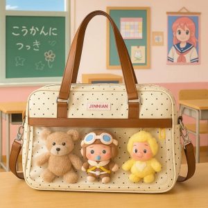 Polka Dot Nylon Ita Tote Bag – Kawaii Display Window
