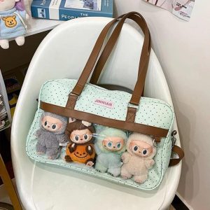 Polka Dot Nylon Ita Tote Bag – Kawaii Display Window