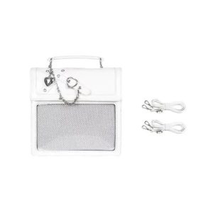 Premium Gothic Ita Backpack – Kawaii Lolita Crossbody Shoulder Bag with Transparent Display for Pins & Charms