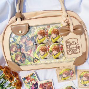 Pu Handbag Crossbody Daily Ita Bag Pin Bag 20cm Doll Bag