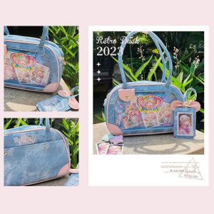 Pu Handbag Crossbody Daily Ita Bag Pin Bag 20cm Doll Bag