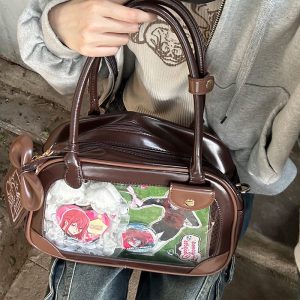 Pu Handbag Crossbody Daily Ita Bag Pin Bag 20cm Doll Bag