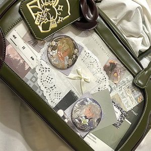 Pu Handbag Crossbody Daily Ita Bag Pin Bag 20cm Doll Bag